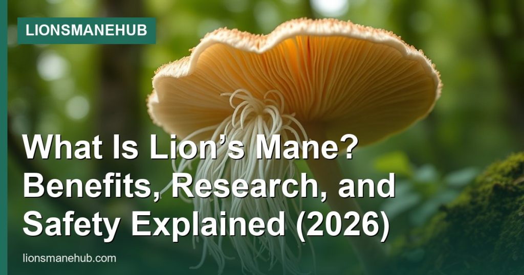 What Is Lion’s Mane? Benefits, Research, and Safety Explained (2026) - LionsManeHub