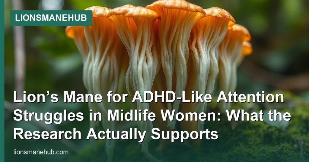 Lion’s Mane for ADHD-Like Attention Struggles in Midlife Women: What the Research Actually Supports - LionsManeHub